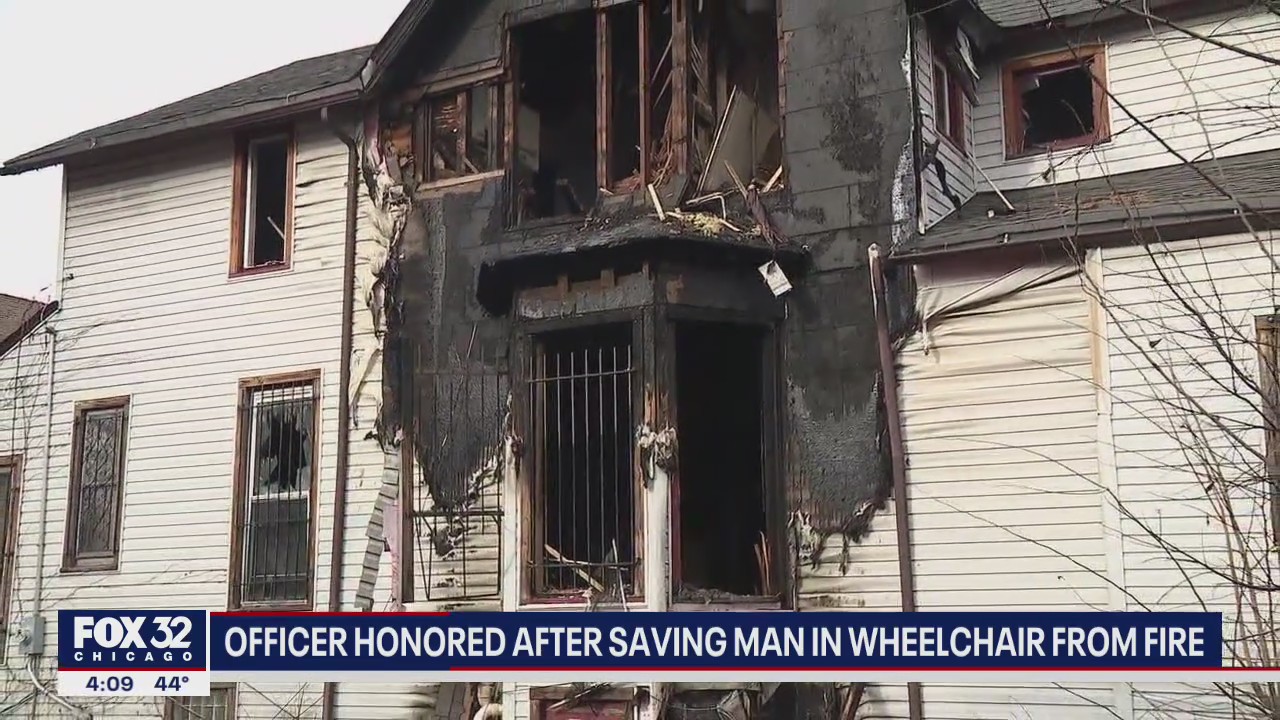 CPD officer honored for saving man in wheelchair from fire