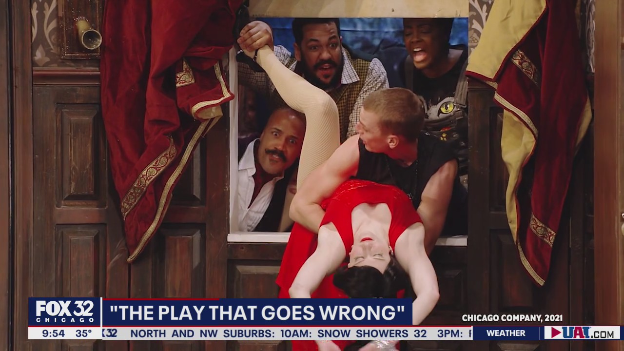 'The Play That Goes Wrong' takes over Broadway in Chicago