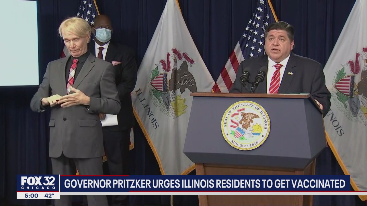 Pritzker urges Illinois residents to get vaccinated amid COVID surge