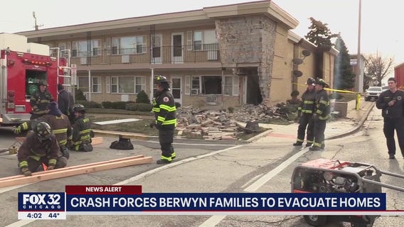 Car crash forces Berwyn families to evacuate homes