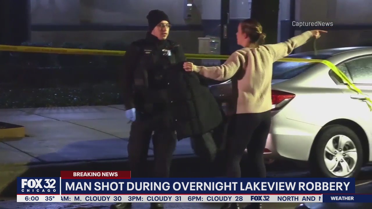 Man shot, 2 others beaten in Lake View East robbery