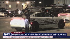 One officer dead, another wounded in Bradley shooting