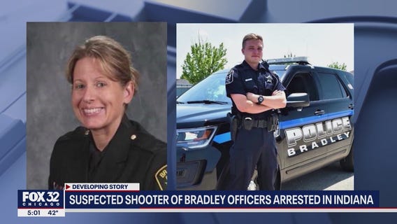 Suspected shooter of Bradley officers arrested in Indiana