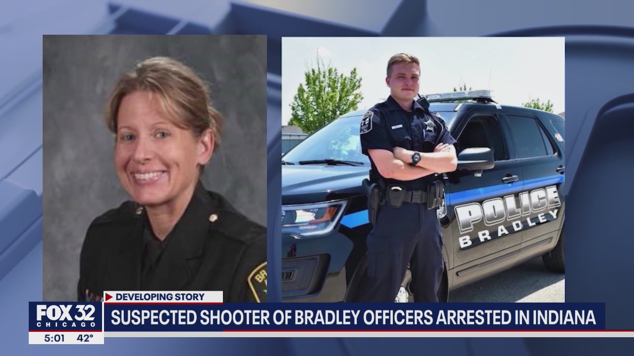 Suspected shooter of Bradley officers arrested in Indiana
