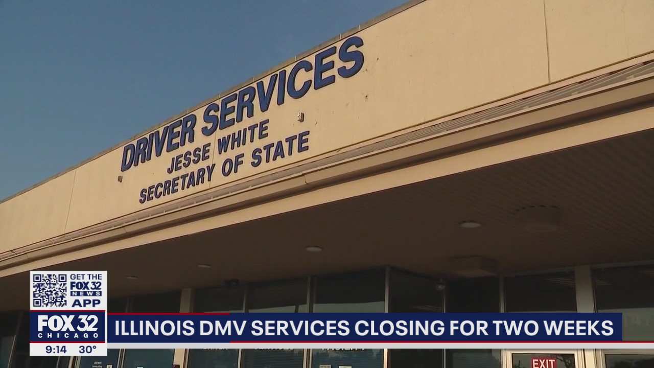 Illinois DMV services shutting down for 2 weeks