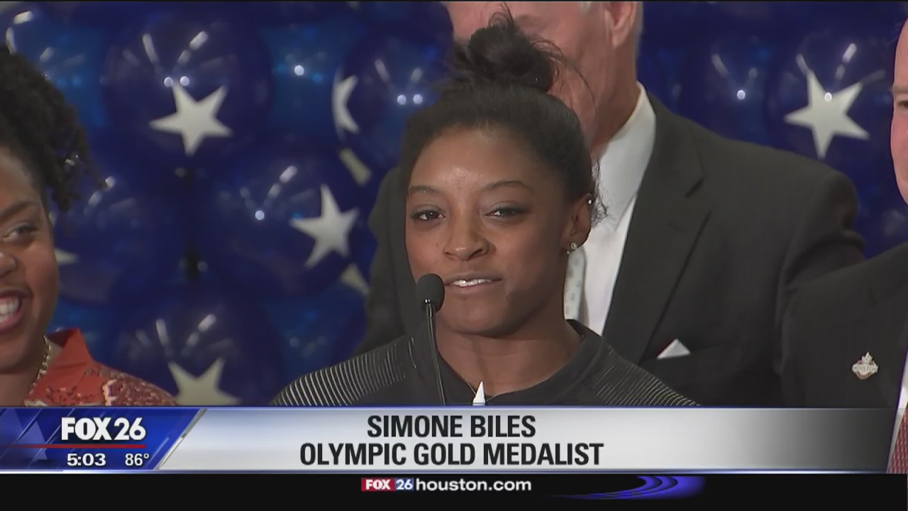 Homecoming for Olympian Simone Biles