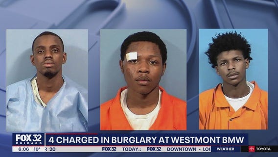 4 charged in burglary at Westmont car dealership