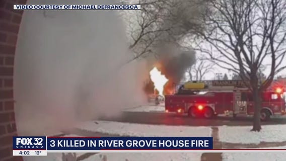 Video captures River Grove fire that killed three