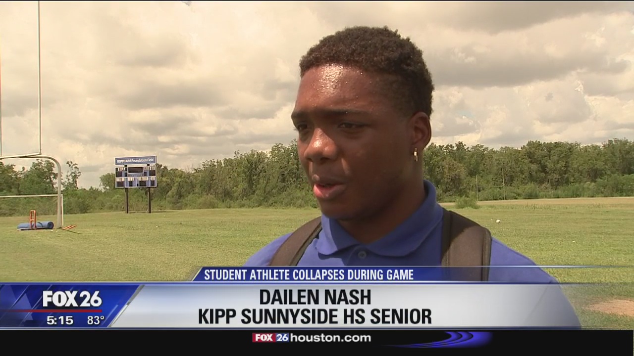 Athlete reunites with man who saved his life