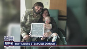 Illinois cancer survivor meets Ohio nursing student who saved his life