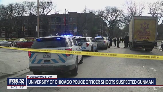 University of Chicago police officer shoots suspected gunman
