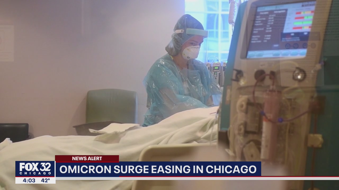 COVID-19 omicron surge easing in Chicago
