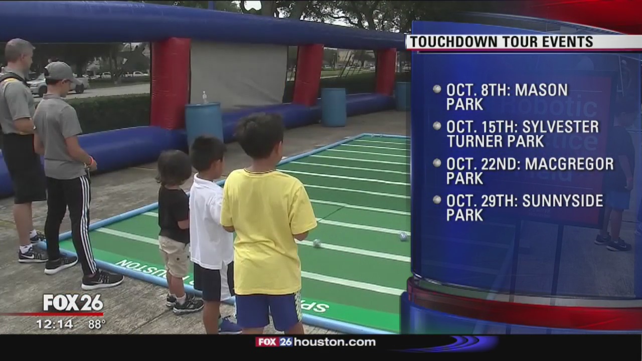 Houston-area Touchdown Tour events scheduled