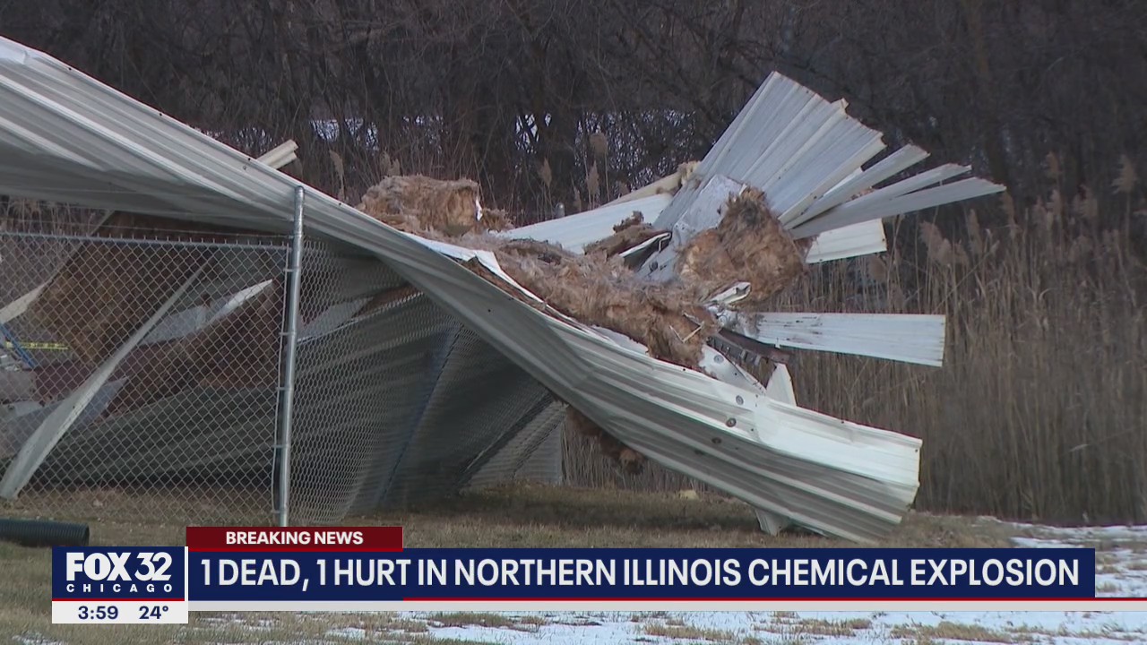 1 dead, 1 hurt in northern Illinois chemical explosion