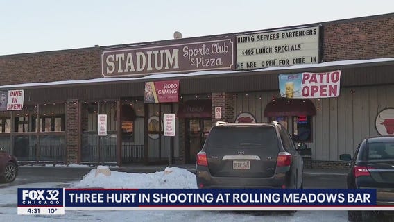 3 wounded in shooting at Rolling Meadows bar