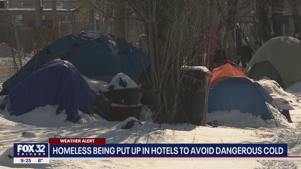Chicago's homeless put up in hotels to avoid dangerous cold