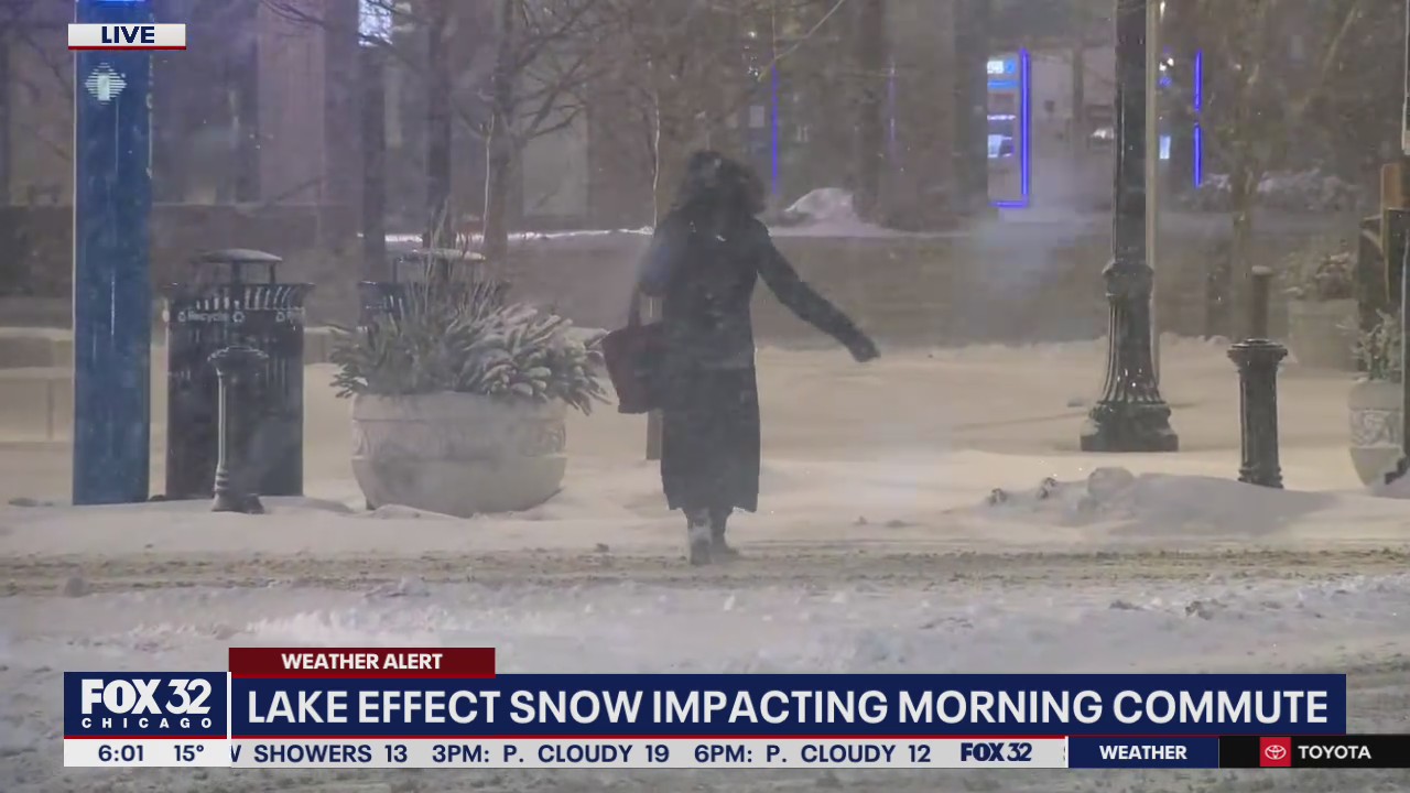 Heavy lake-effect snow, whiteout conditions make for dangerous morning commute