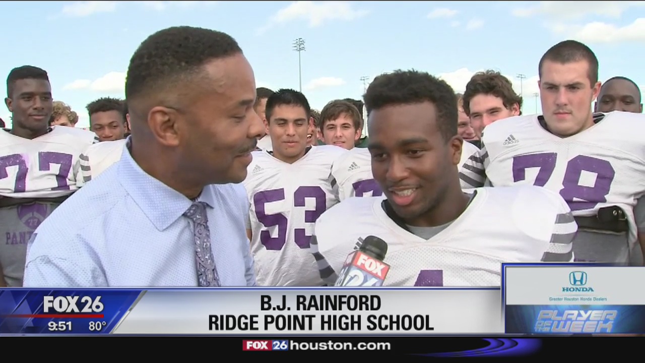 Player of the Week - B.J. Rainford