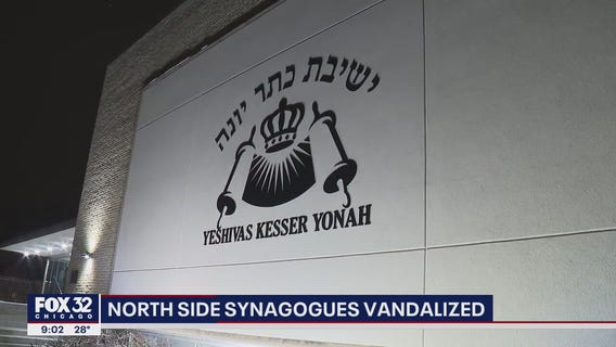 Synagogues, Jewish businesses vandalized over the weekend on the North Side