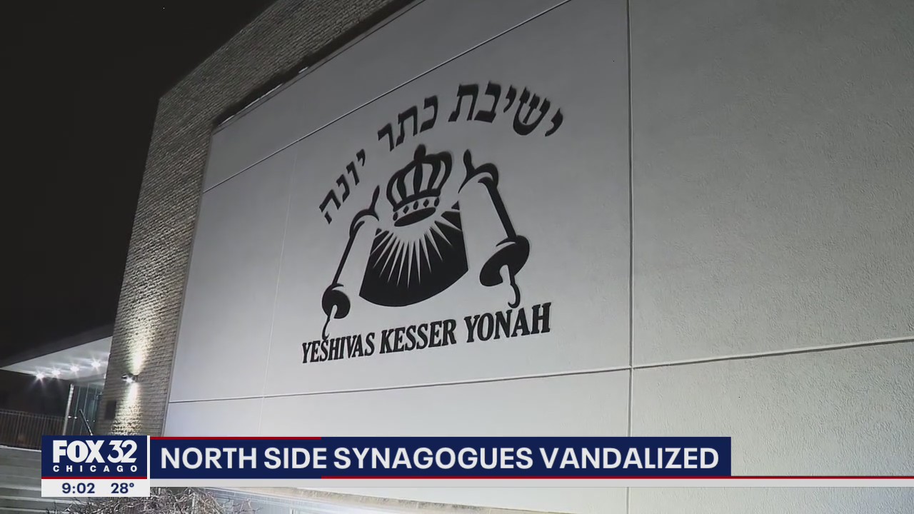 Synagogues, Jewish businesses vandalized over the weekend on the North Side