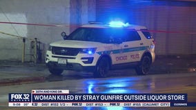 Woman killed by stray gunfire outside Bronzeville liquor store