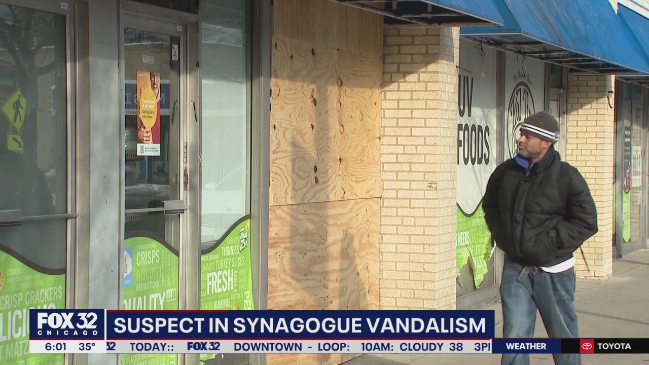Suspect in custody in connection with vandalism of North Side synagogues, Jewish businesses