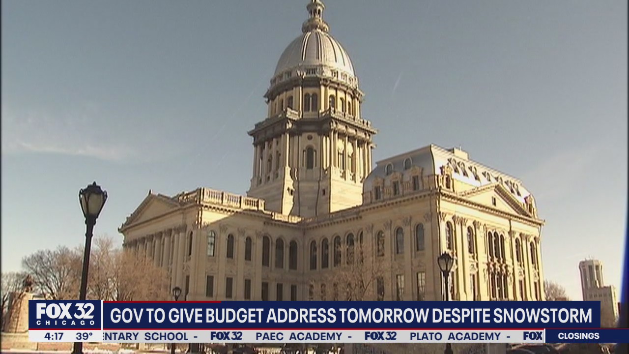Illinois Gov. JB Pritzker to give state budget address despite snowstorm