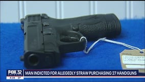 Dolton man indicted for allegedly straw purchasing 27 handguns