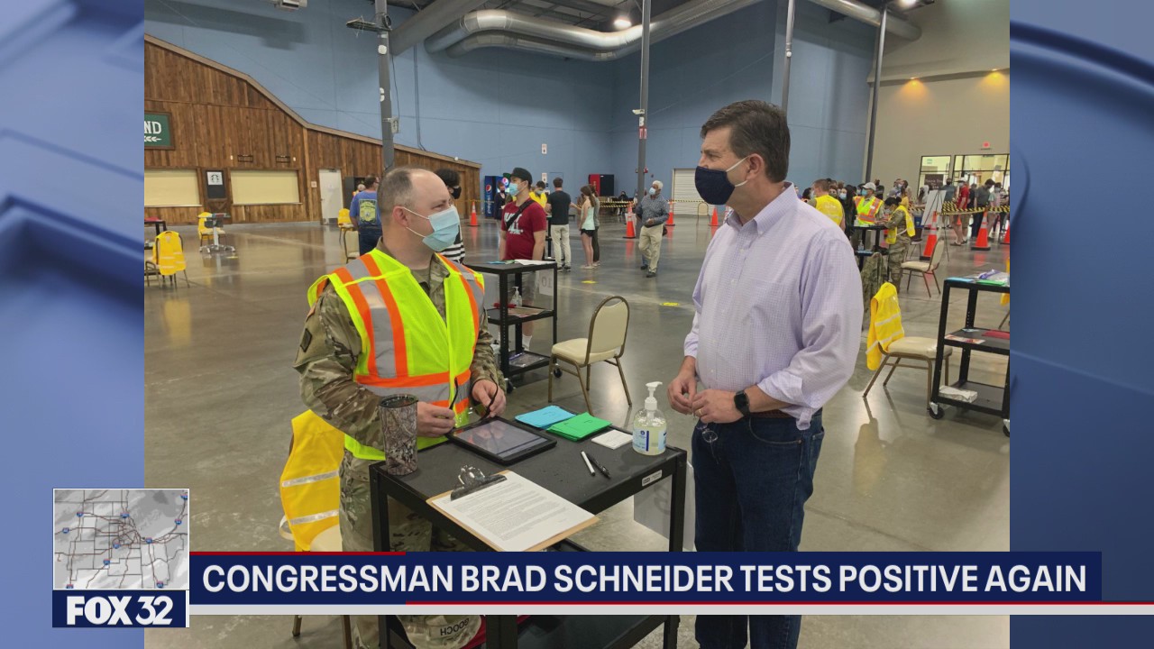 U.S. Rep Brad Schneider of Illinois tests positive for COVID again