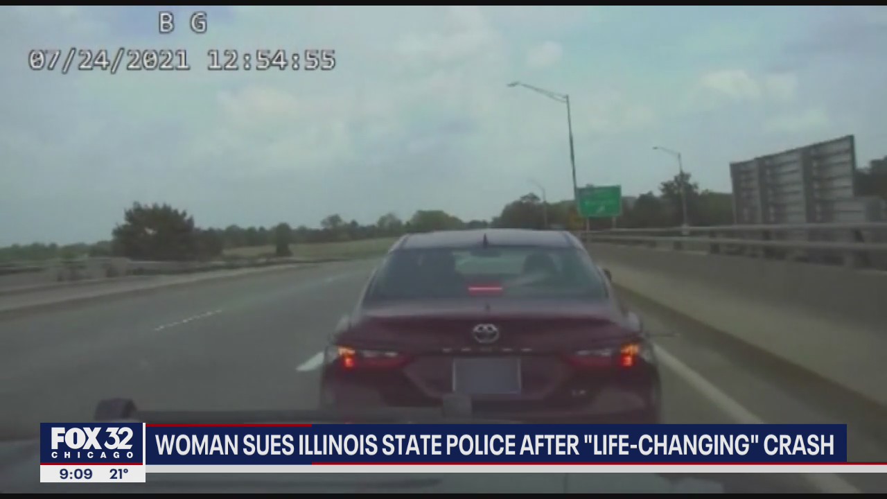Wisconsin woman sues Illinois State Police after crash causes brain injury