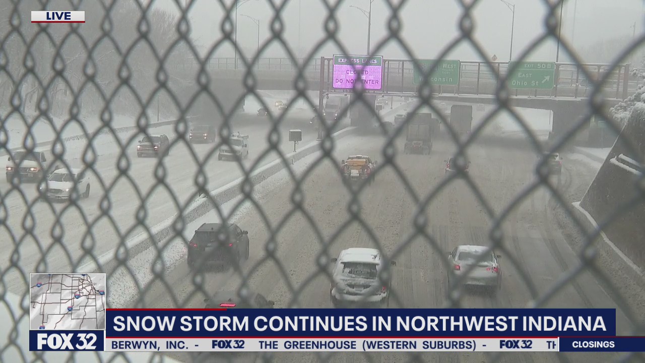 Snow storm continues to wreak havoc on NW Indiana roads