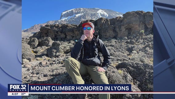 Suburban man honored in Lyons for climbing Mount Kilimanjaro