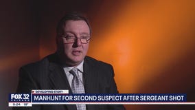 Manhunt for 2nd suspect after Gary police officer shot