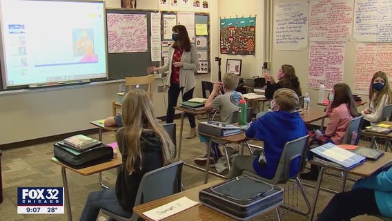 Some Chicago-area schools won't require masks on Monday and some will be closed, after judge's order