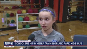 12-year-old who was on school bus moments before train struck it shares her story