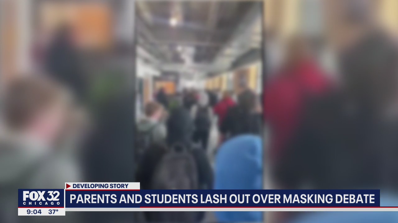 Chicago area parents, students lash out over masking debate