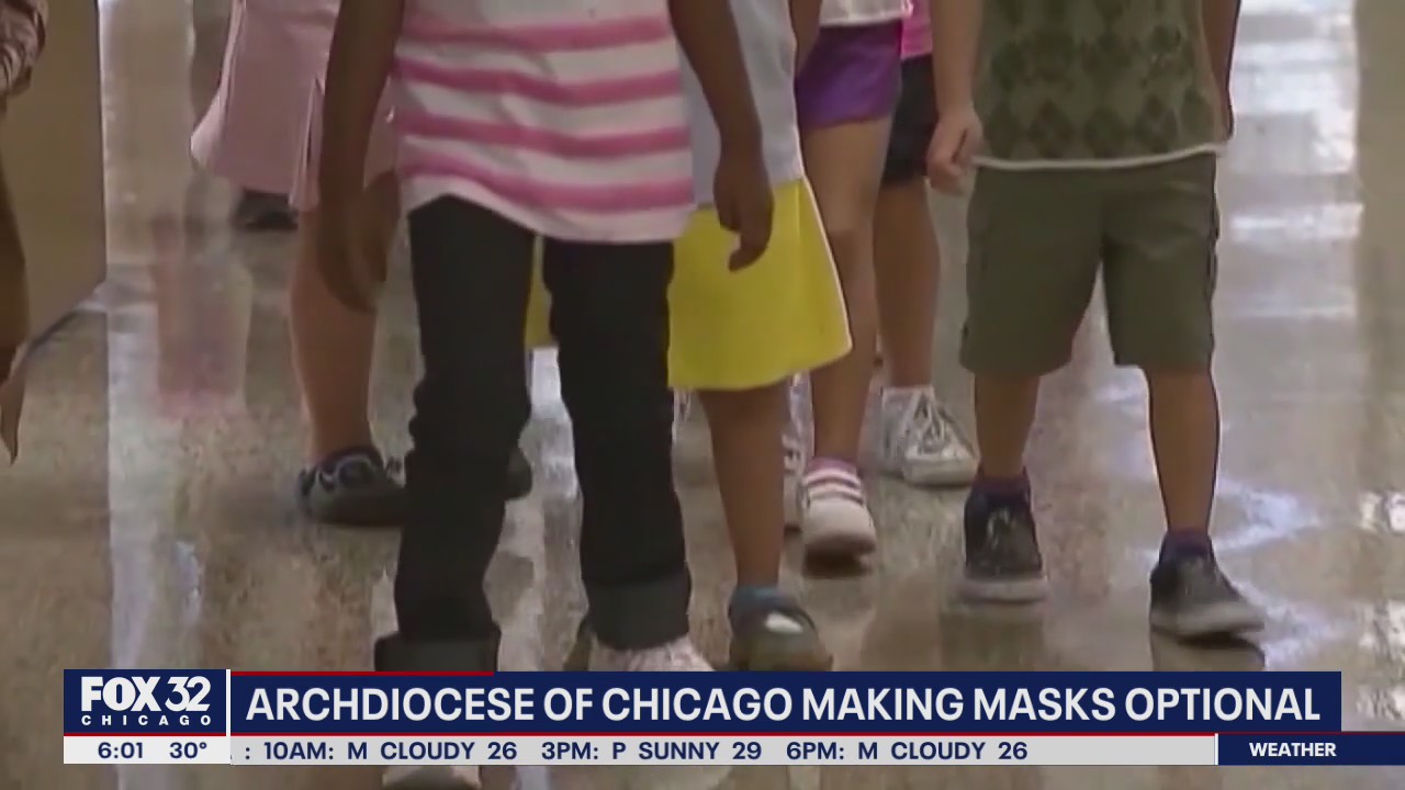Masks become optional today for some Catholic schools across the Chicago area
