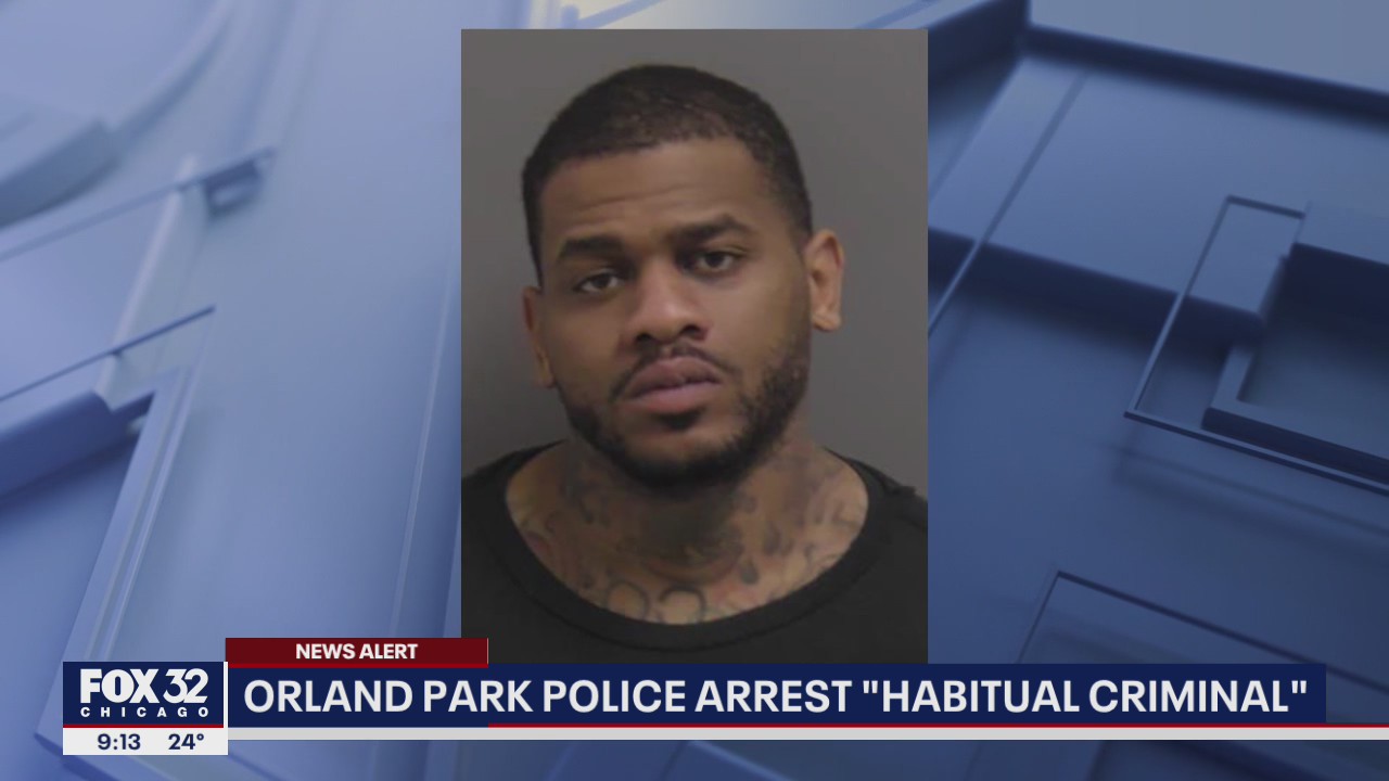 Orland Park police arrest 'habitual criminal' Nickolas Burch