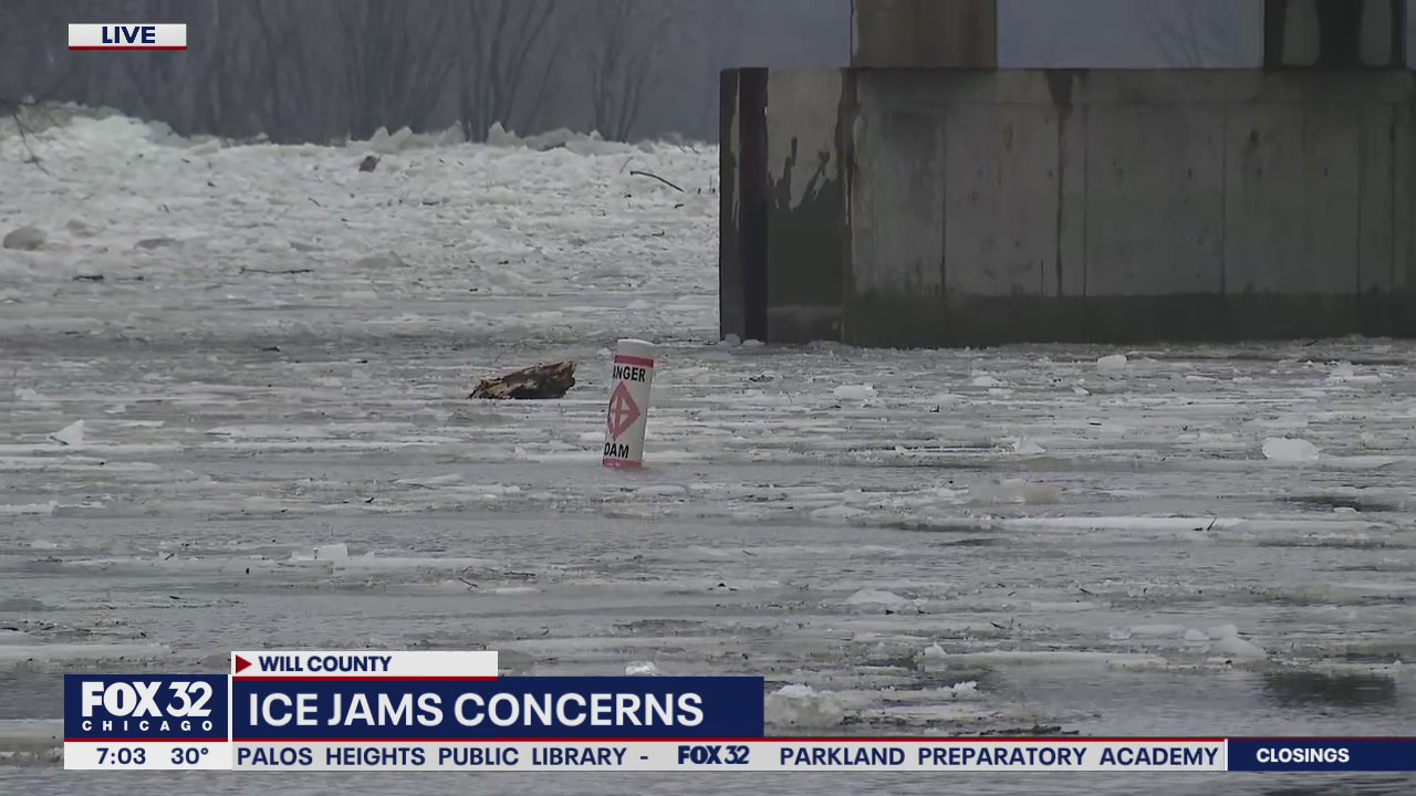 Ice jam flooding a concern across Chicago area ahead of winter storm