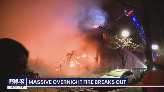 Fire rages at brewery, apartment building in Albany Park