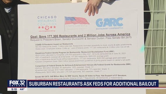 Suburban Chicago restaurants ask feds for additional bailout money