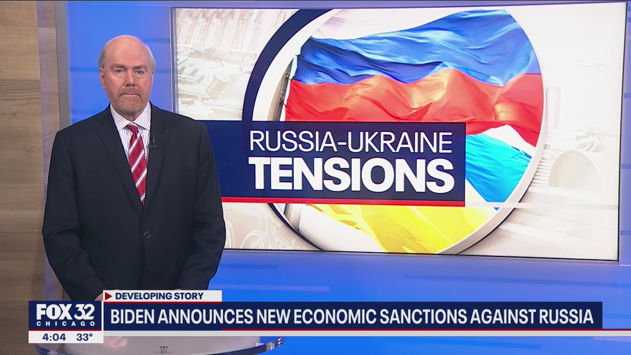 President Joe Biden announces new sanctions against Russia