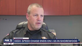 High-speed chase involving Chicago carjacking suspect ends on I-55 in Shorewood