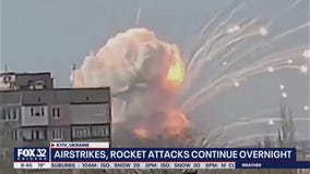 Russia continues airstrikes, rocket attacks on Ukraine overnight