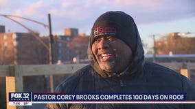 Pastor Corey Brooks completes 100-day stay on Chicago rooftop to raise money for Woodlawn community center