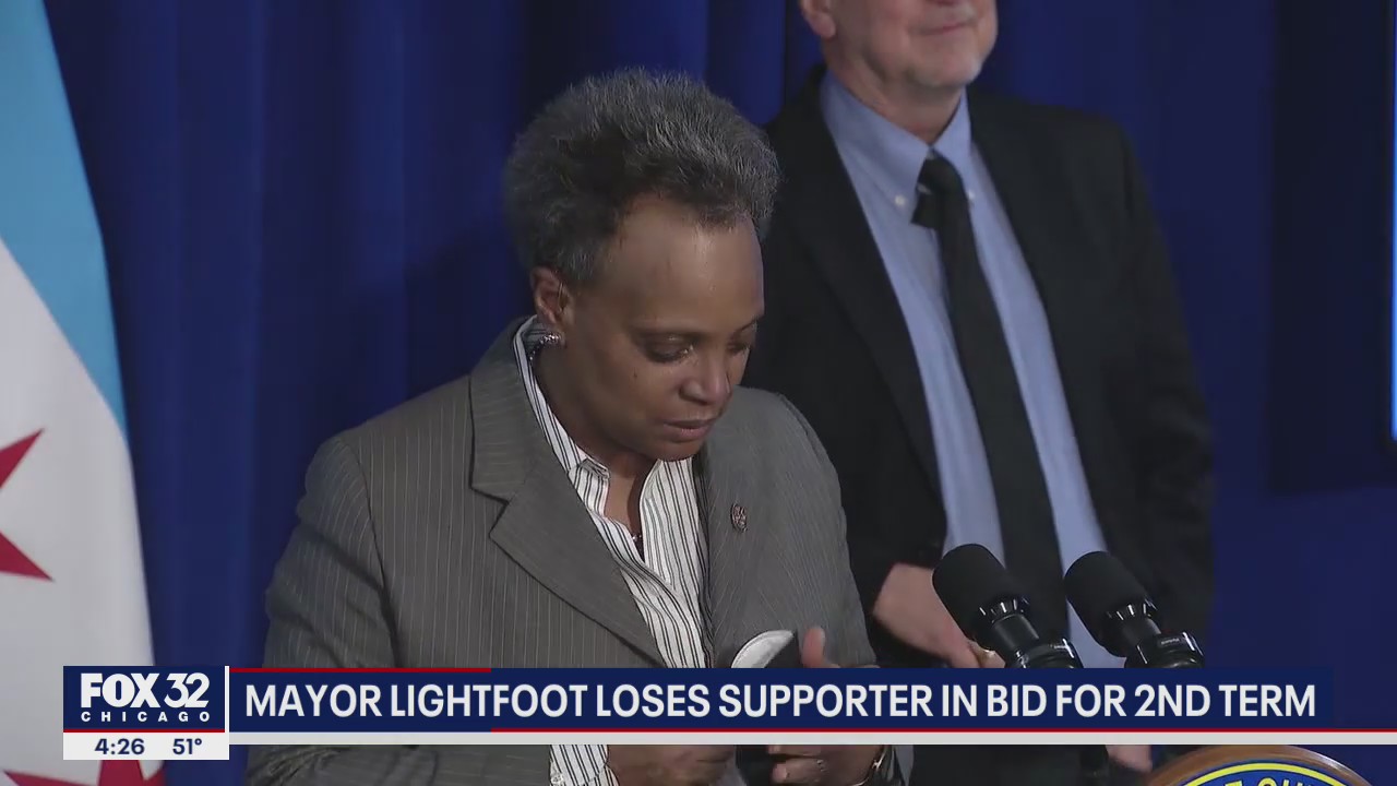 Chicago Mayor Lightfoot loses supporter in bid for second term