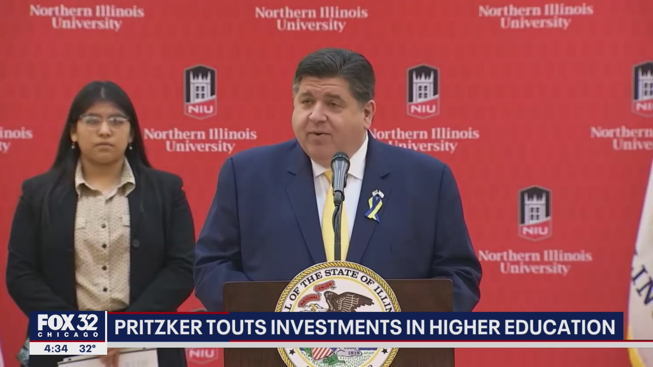 Illinois Gov. JB Pritzker touts plans to lower costs of higher education
