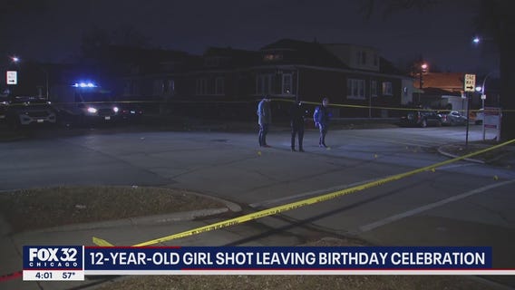12-year-old Chicago girl shot leaving birthday celebration