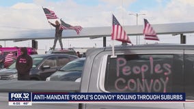 The People's Convoy protest rolling through Chicagoland area