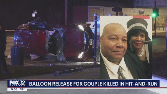 Balloon release held for Chicago couple killed in hit-and-run